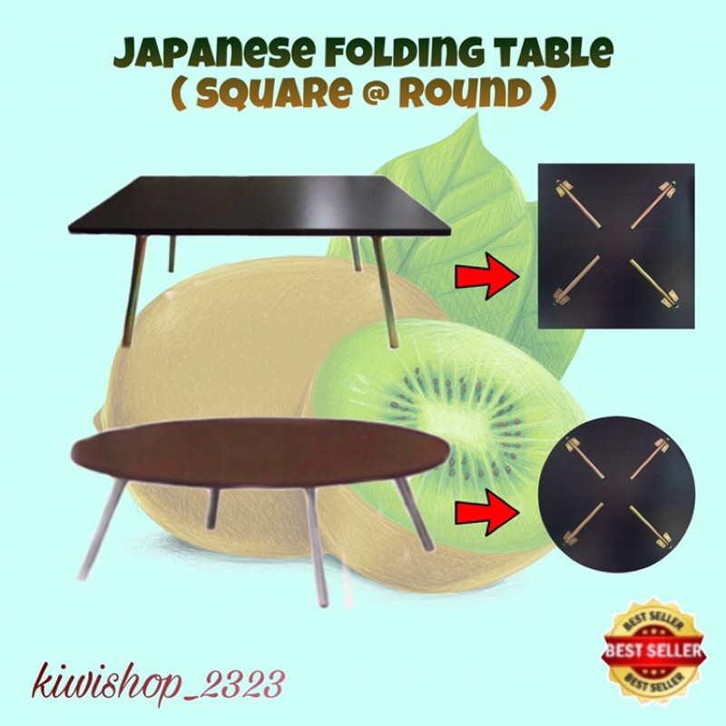Japanese Folding Table / Meja Lipat Jepun Kaki Besi Shopee Malaysia