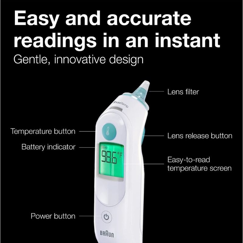 *ORIGINAL* BRAUN Thermometer Thermoscan 5 IRT 6030 FREE Len Filter *Local Warranty* Meter