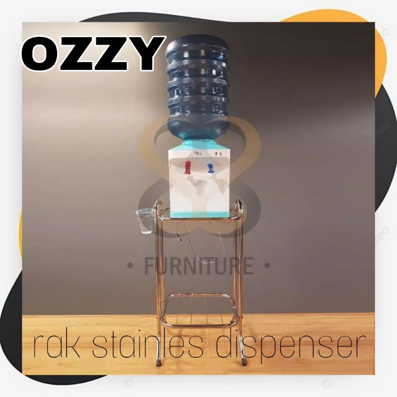 Ozzy DISPENSER Rack 2tier FULL STAINLESS DISPENSER Rack Gallon Rack DISPENSER Leg DISPENSER