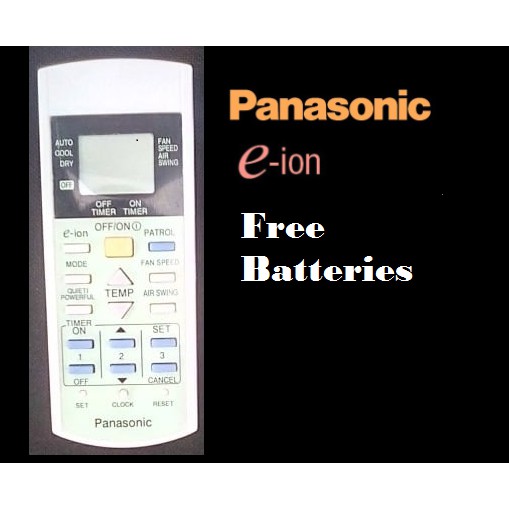 Panasonic Air Conditioner Remote Control eion Econavi Inverter (Free