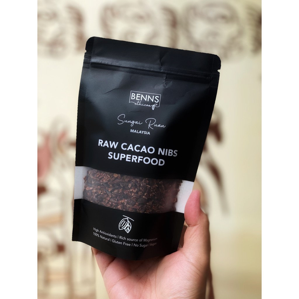 BENNS Raw Cacao Nibs Superfood 150g Shopee Malaysia