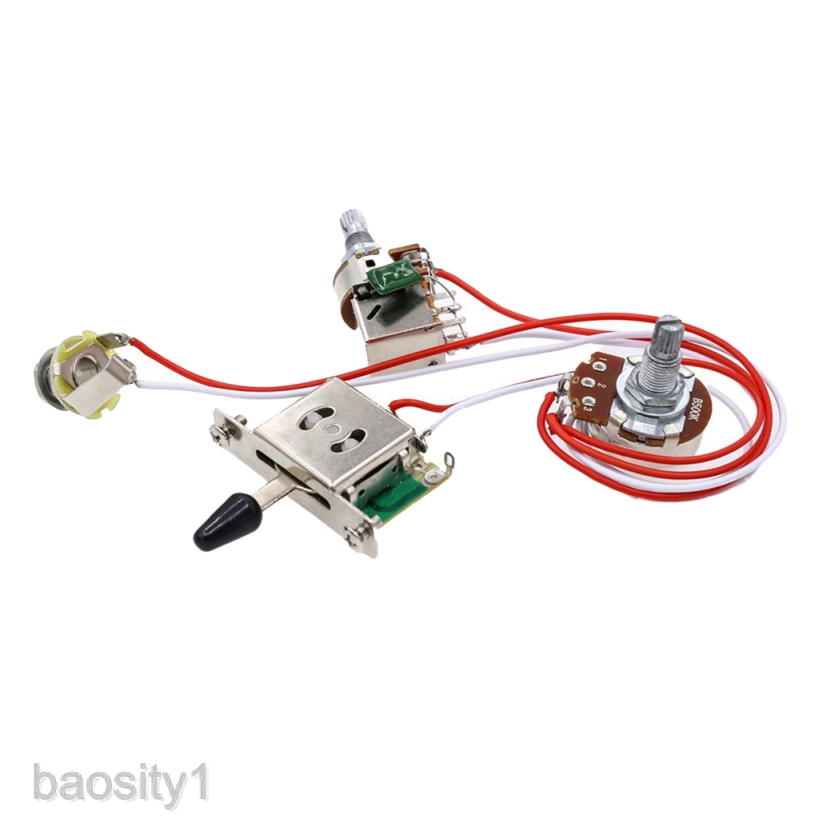 [baositybfMY] Electric Guitar Wiring Harness Prewired for Guitar Parts