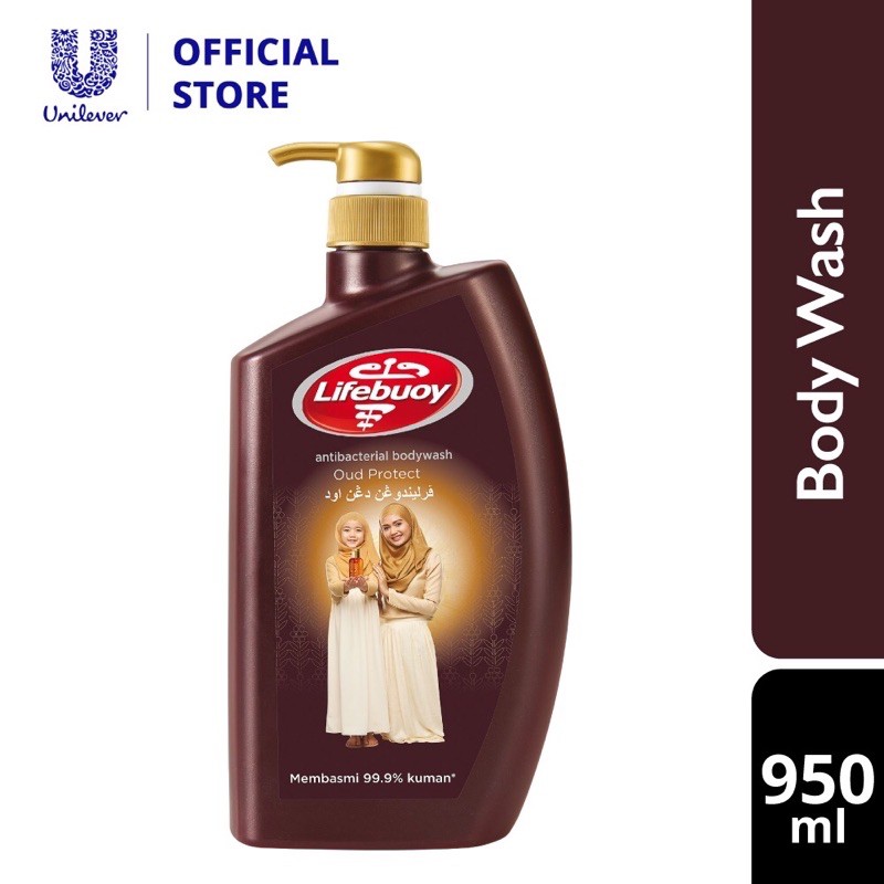 Lifebuoy Oud Protect Antibacterial Shower Gel 950ml Shopee Malaysia