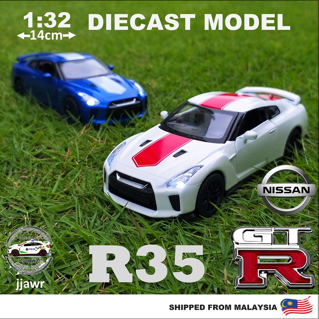 132 Nissan GTR R35 50th Anniversary Nismo Sports Car Supercar Model
