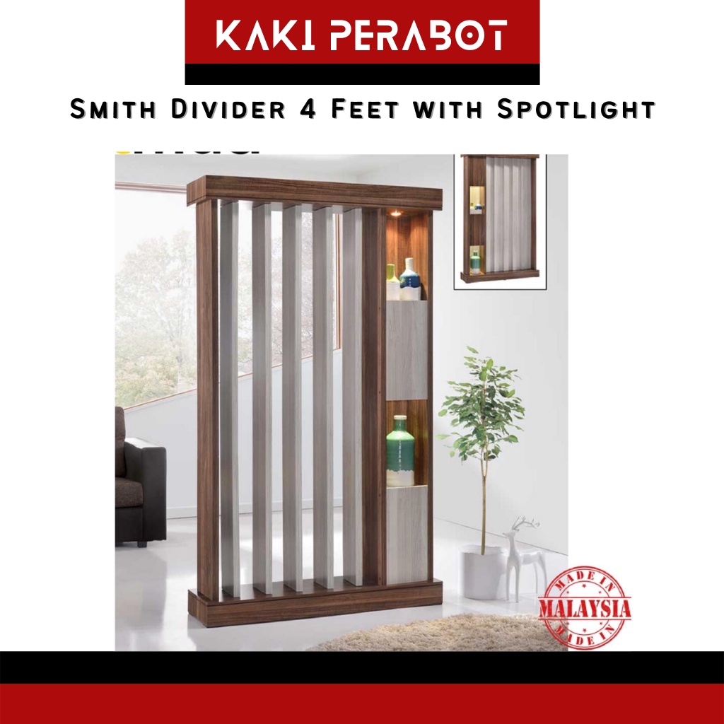 KP SMITH 4 Feet Divider Partition Divider With Spotlight Display Display Rack Penghadang