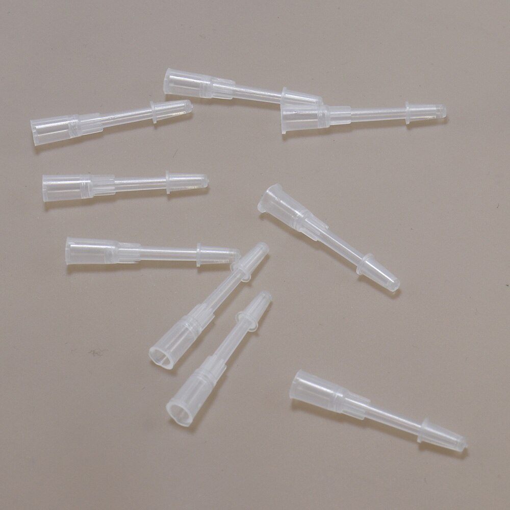 100pcs Luer Lock Syringe Tips Liquid Dispenser Needles Gauge Round Plug