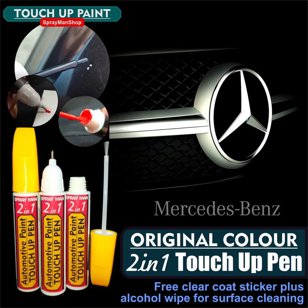 MercedesBenz Touch Up Pen Original Factory Colour 2in1 (17ml) Pen And