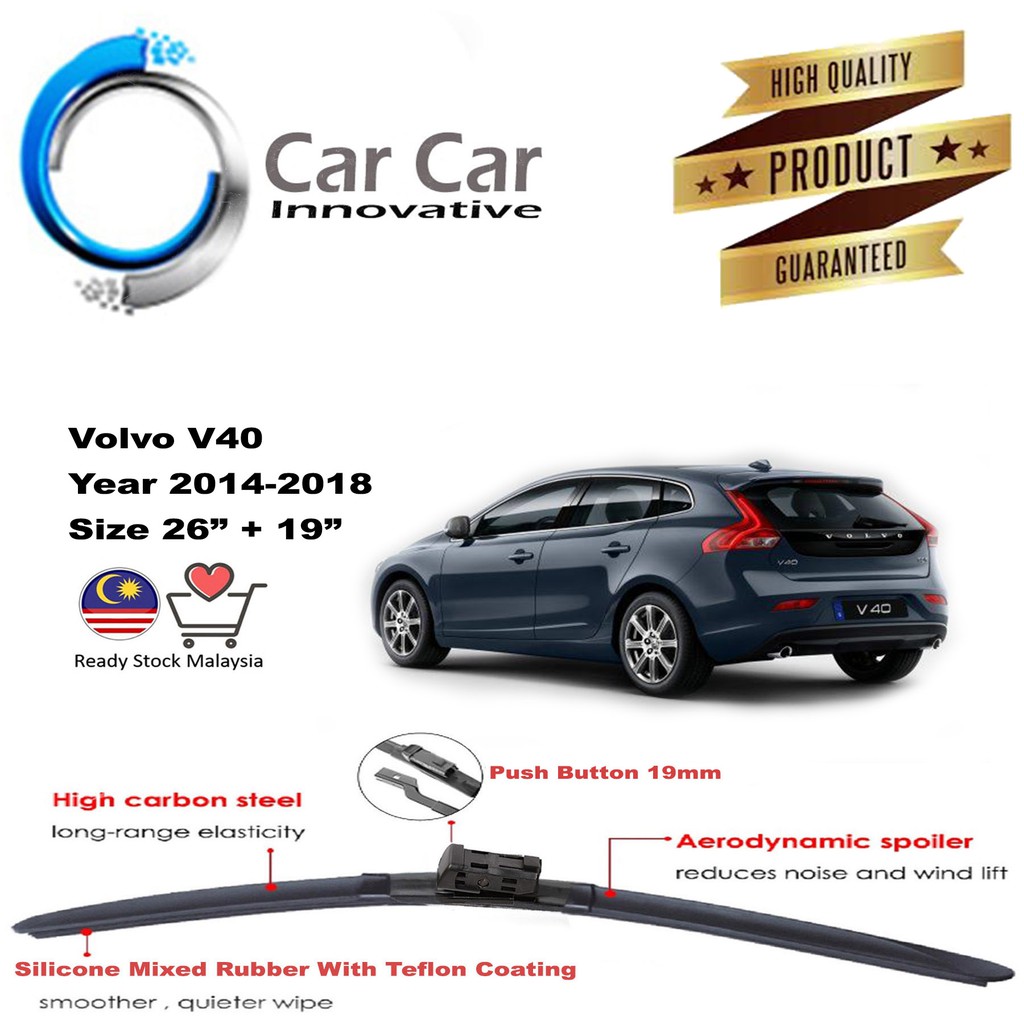 Volvo V40 Wiper, Wiper Blades, Car Windshield, Year 20142018 ( 1 pair