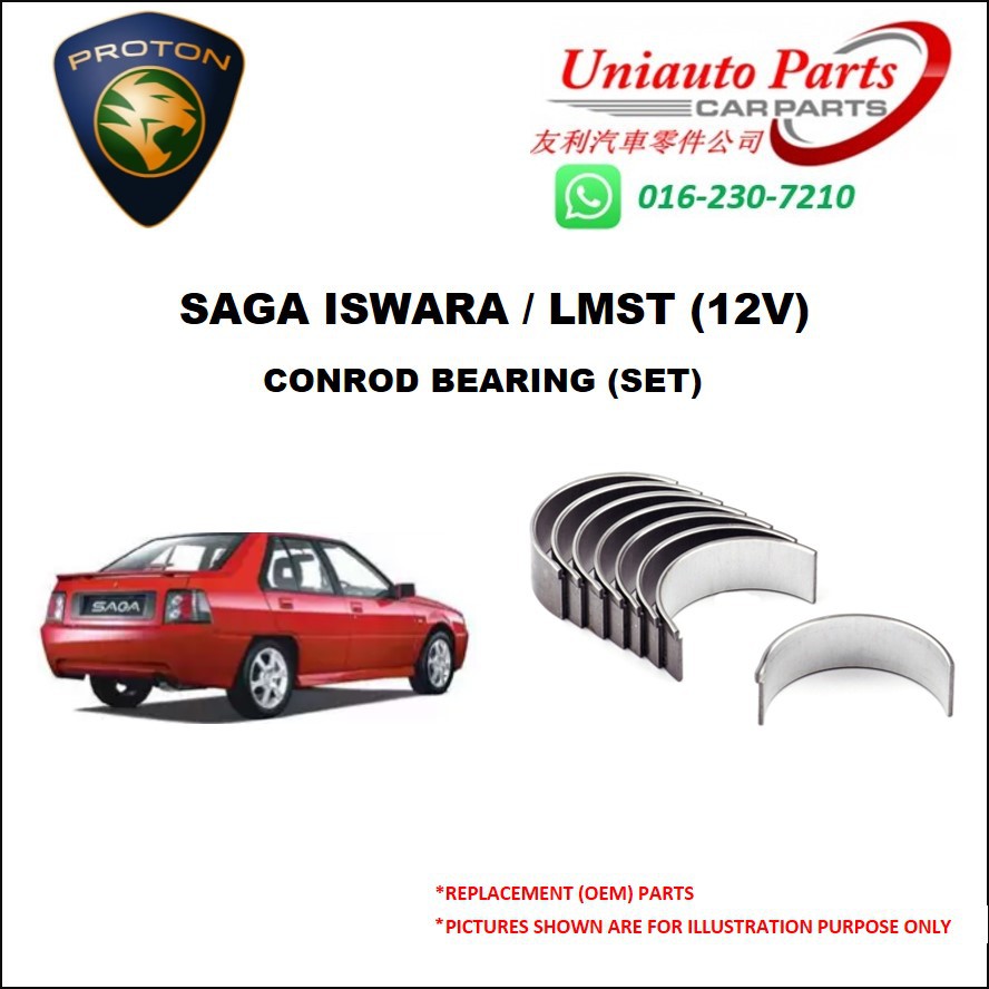 PROTON SAGA ISWARA / LMST (12V) CONROD BEARING (SET) Shopee Malaysia