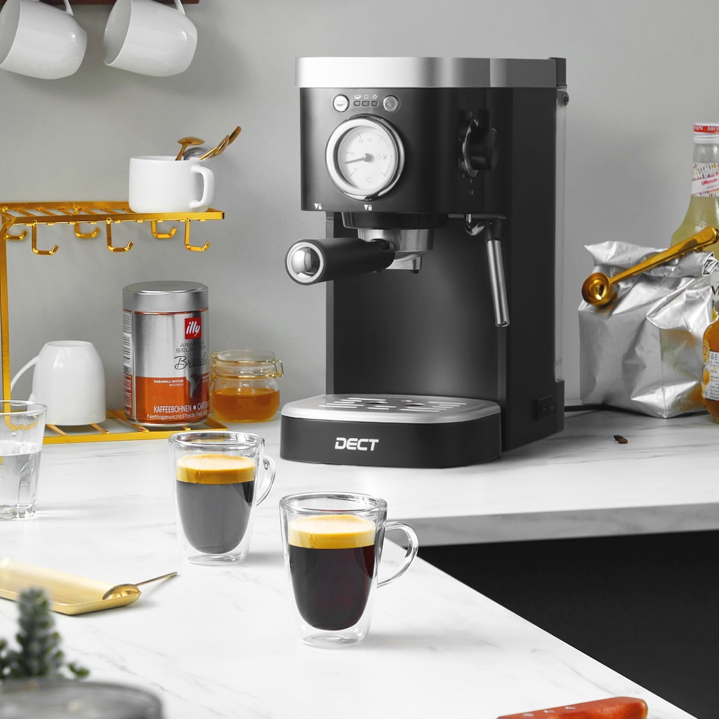 (3 Years Warranty)DECT Espresso Coffee Machine, 20Bar Italian Espresso