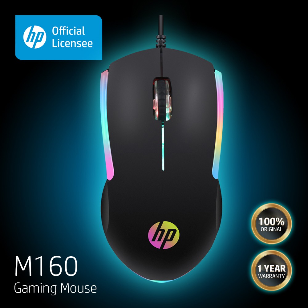 HP M160 Gaming Mouse with moving LED effects 1000 DPI optical USB 3 buttons Shopee