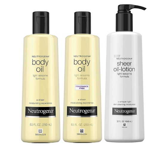 Neutrogena Lightweight Sesame Body Oil Sheer OilLotion for Dry Skin