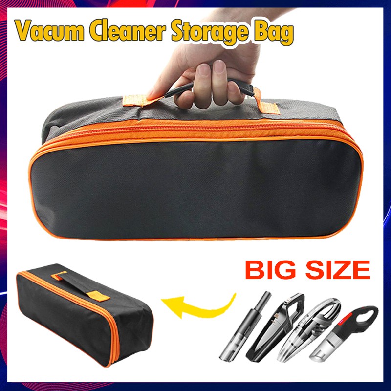 Car Vacuum Cleaner Storage Bag Wear Resistant Zipper Closure Practical Storage Case With Handle