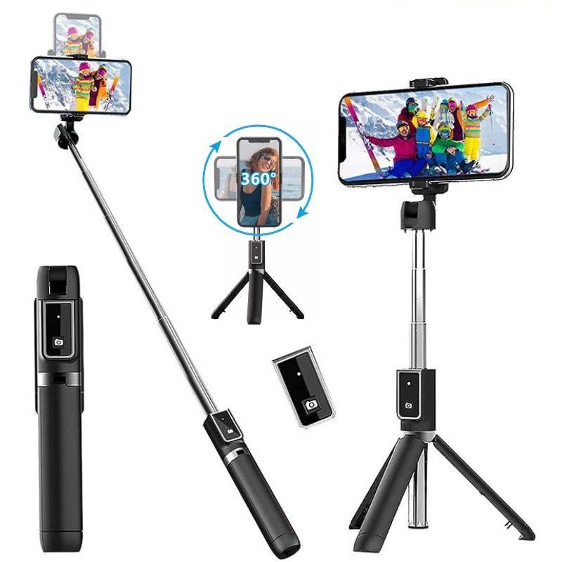 P40 / Q12s Monopod Bluetooth + Tripod Stand Wireless remote control
