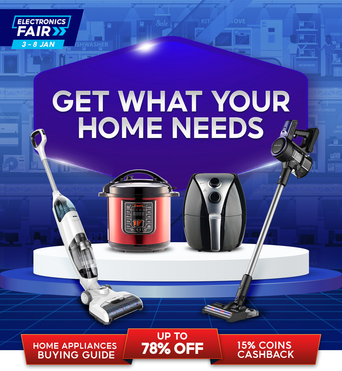 Shopee Home Appliances Mall Up To 60 Off + 50 Off Seller Vouchers