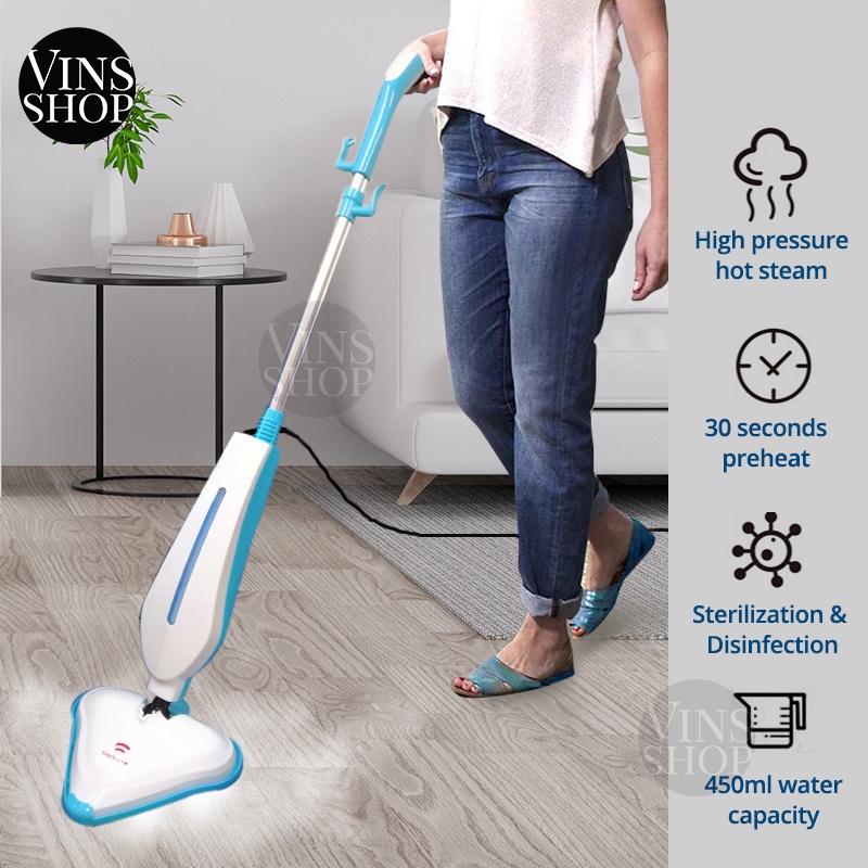 VINS Triangle Steam Mop Floor Carpet Mite Removal Cleaner High