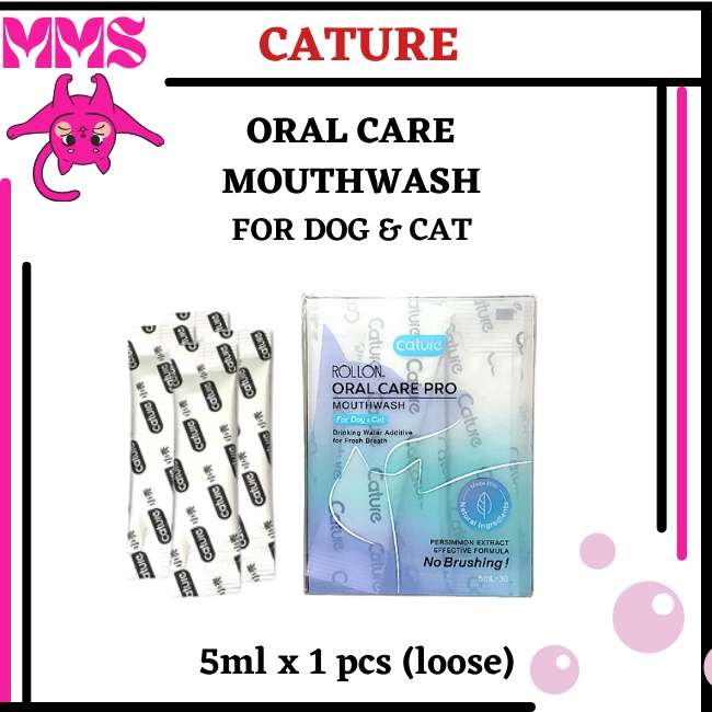 Cature Oral Care Pro For Cat & Dog Mouthwash NO Brushing 5ml x