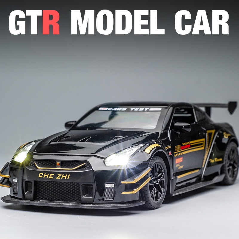 1:24 Nissan GTR Modified Wide Body Car Models Alloy Diecast Toy Vehicle