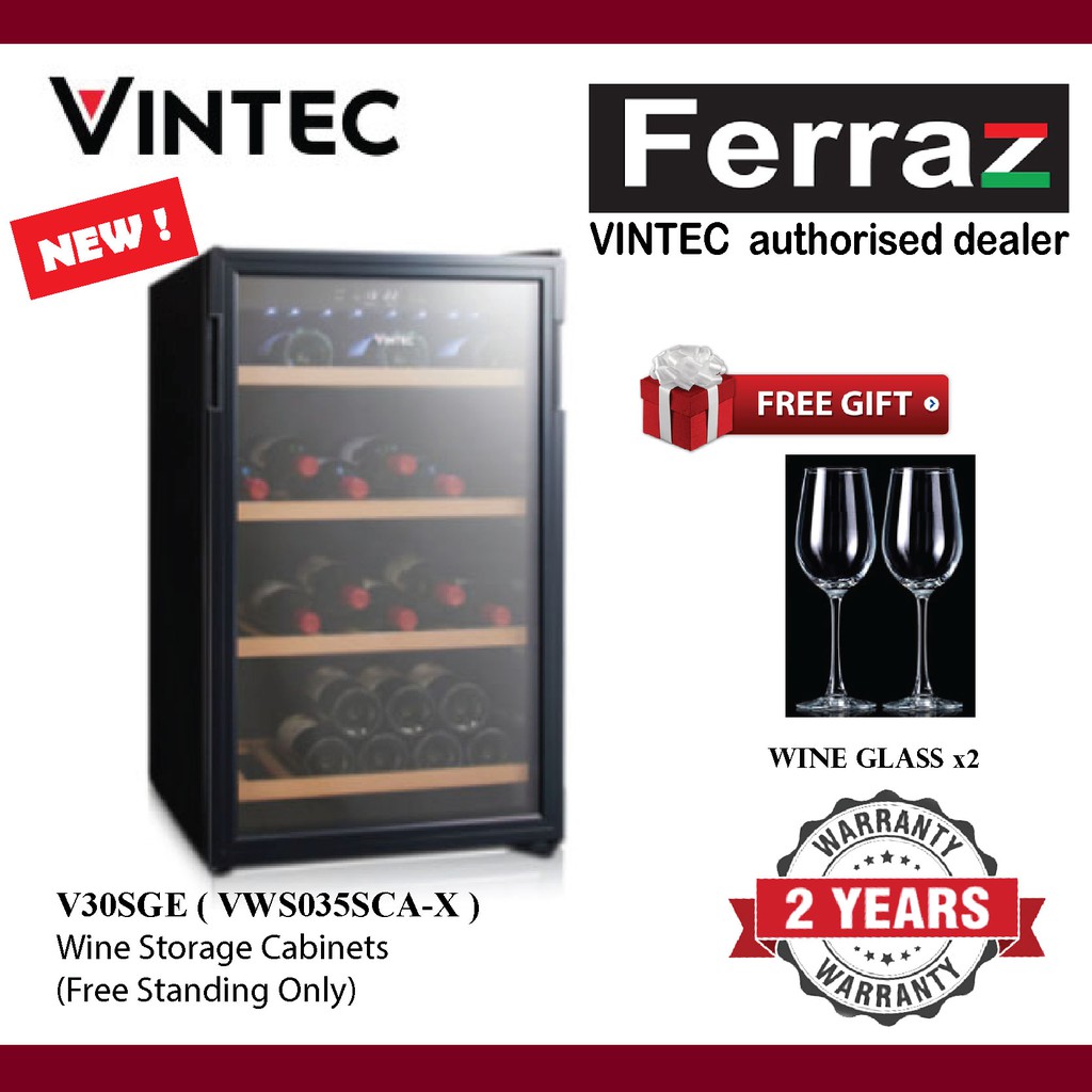 Vintec VWS035SCAX Wine Chiller [Pre Order] (V30SGE) Wine Storage