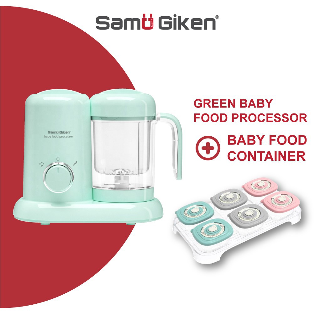 pengadun Samu Giken 4 in 1 Baby Food Processor Maker Mixer Blender