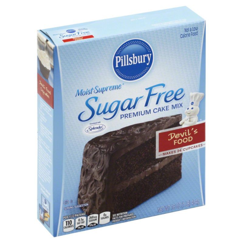 Pillsbury Sugar Free Moist Supreme Devil's Food Cake Mix 16oz (454g