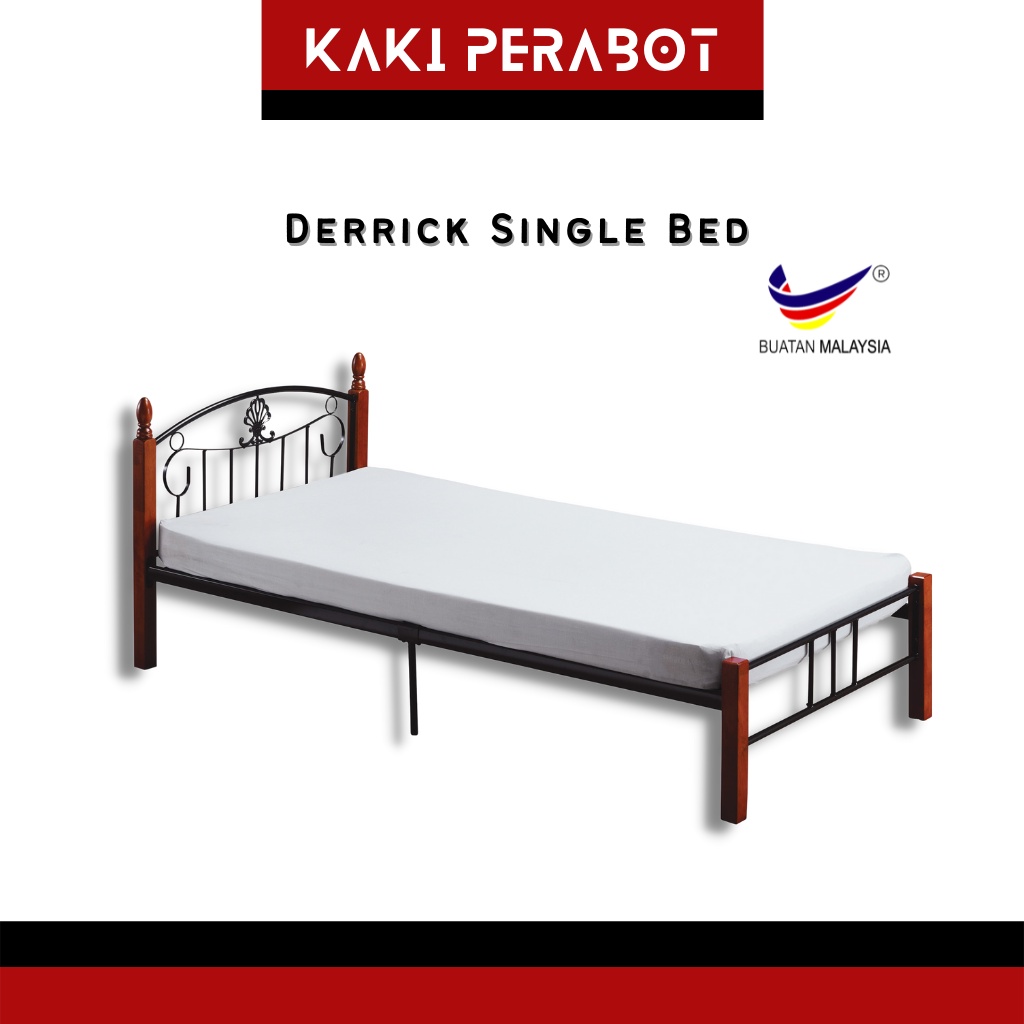 KP DERRICK Metal Single Bed Frame Single Metal Bed Frame Single