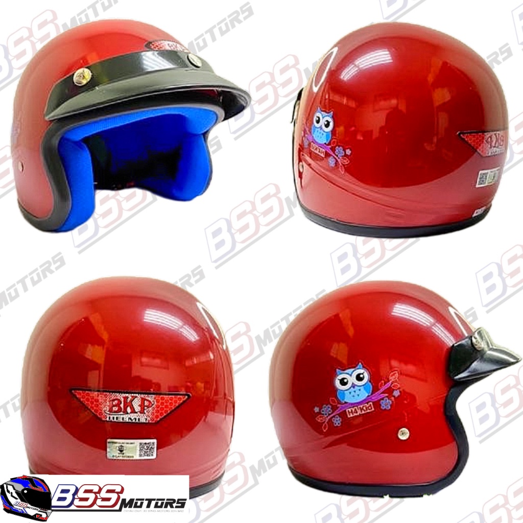 BKP H4 SIRIM Kids Motorcycle Helmet FREE VISOR QUALITY Kid Children