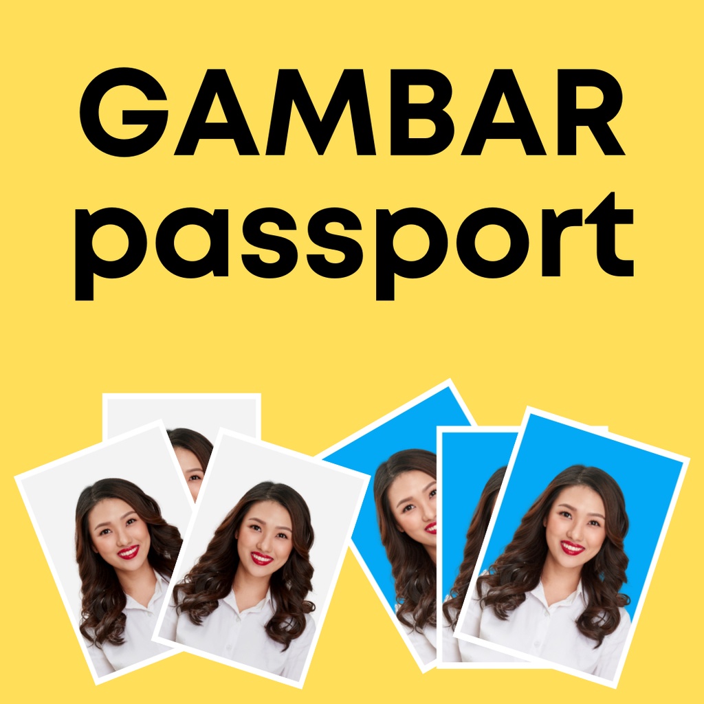 Gambar Passport Free Edit Latar Shopee Malaysia