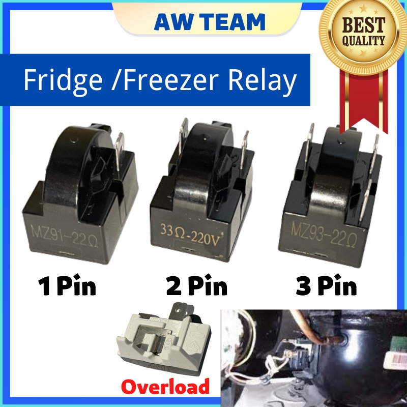 JGD [ Top Quality ] Fridge Relay Overload PTC Starter Refrigerator