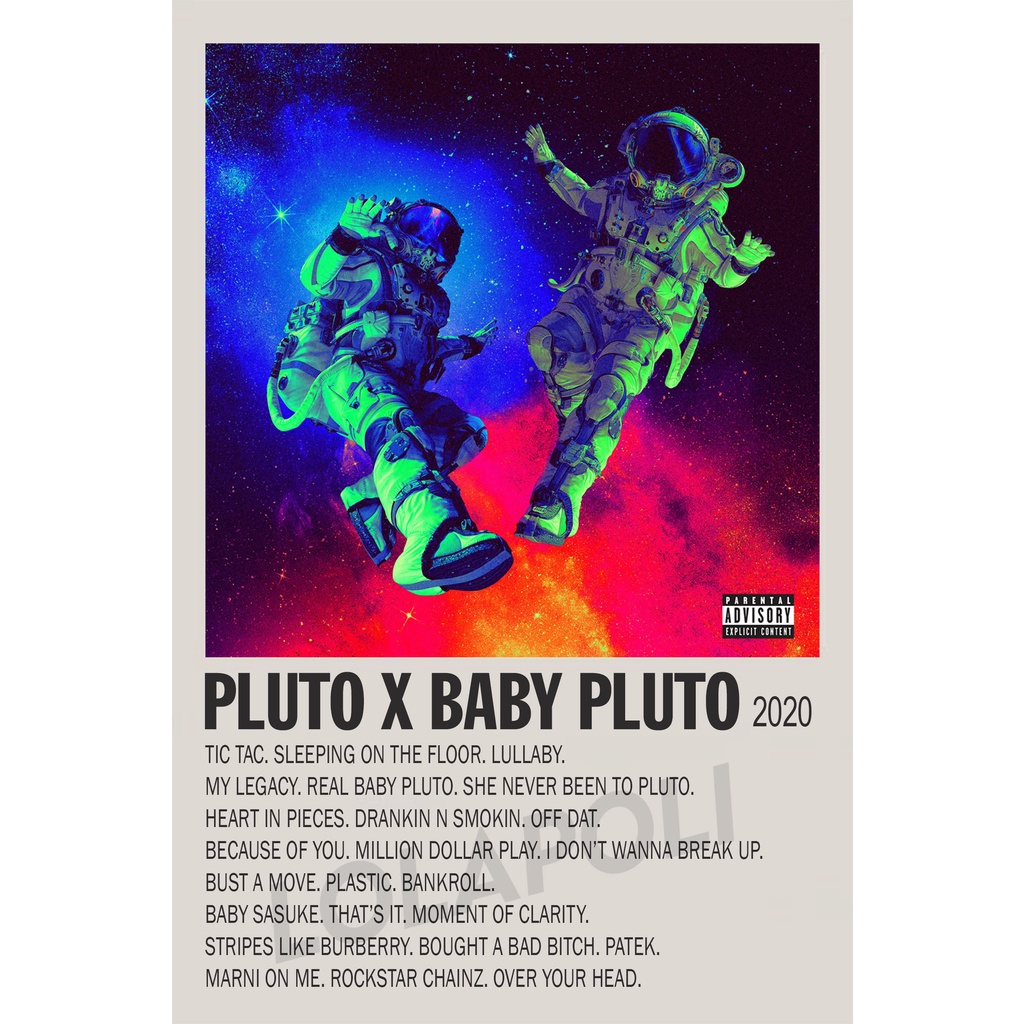 Pluto X Baby Pluto Album Cover Poster Lil Uzi Vert Shopee Malaysia