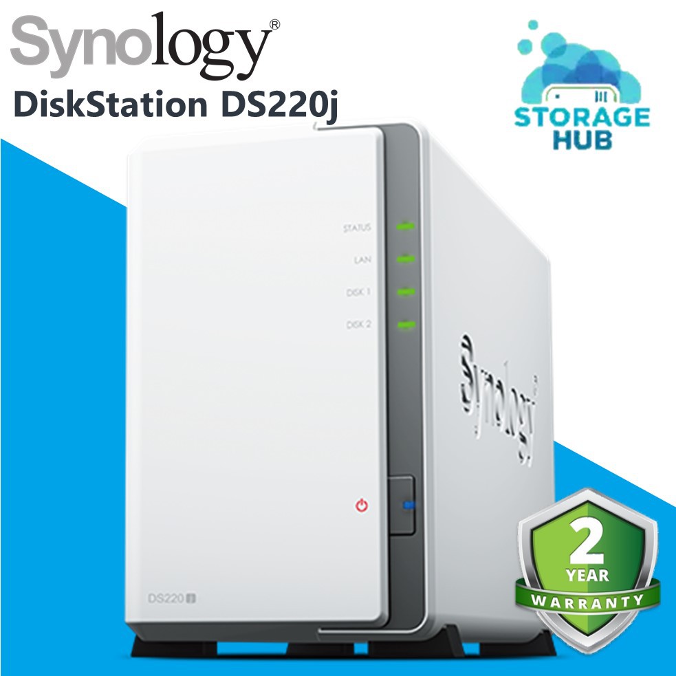 Synology DiskStation DS220j 2Bay NAS Personal cloud solution for data sharing and backup