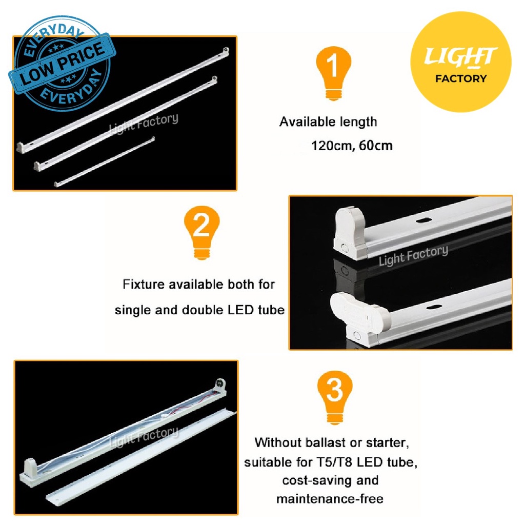 [SET 10pcs] 2ft 4ft 11W 22W 30W 35W Super Bright LED T8 Fluorescent