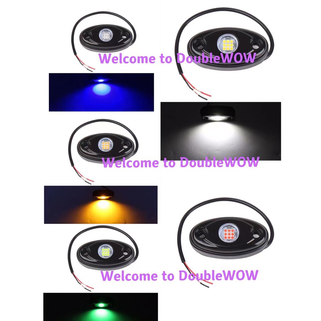 2pcs Under Body Car LED rock light daytime runng lights Off road