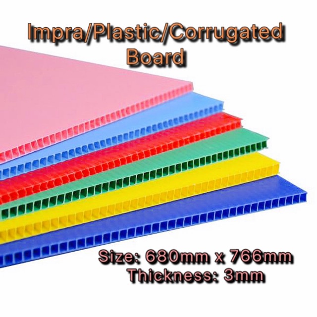 IMPRA BOARD 680MM X 766MM X 3MM PLASTIC DISPLAY BOARD Shopee Malaysia