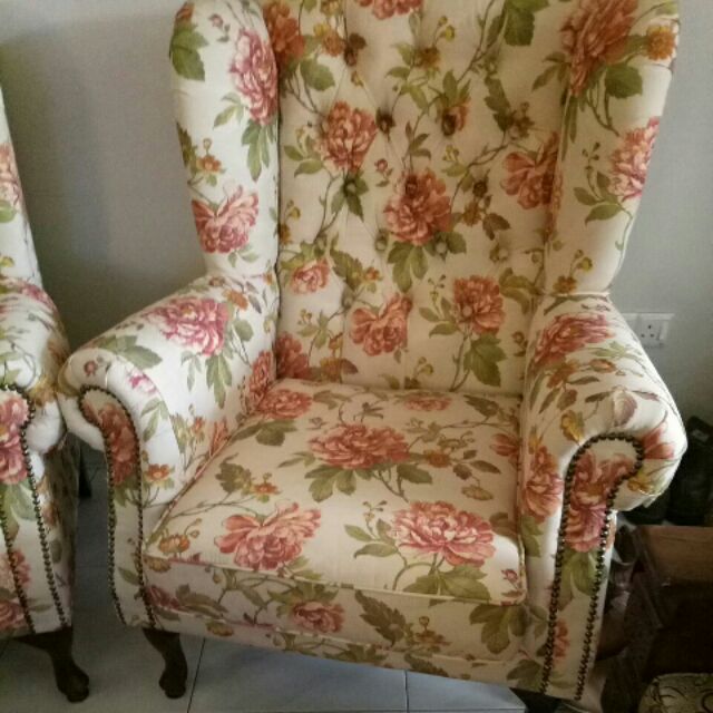 Wing chair Fella design Shopee Malaysia