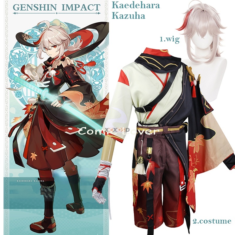 Ready Stock Genshin Impact Kaedehara Kazuha Cosplay Costumes Character