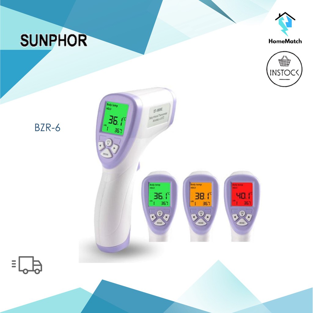 SUNPHOR *Fast* NonContact Infrared Medical Thermometer BZR6 (Temperature/Instant/Accurate