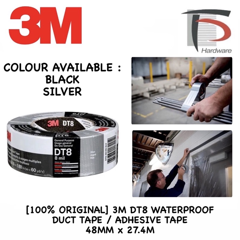 [100 ORIGINAL] 3M DT8 WATERPROOF DUCT TAPE / ADHESIVE TAPE 48MM x 27.4M Shopee Malaysia