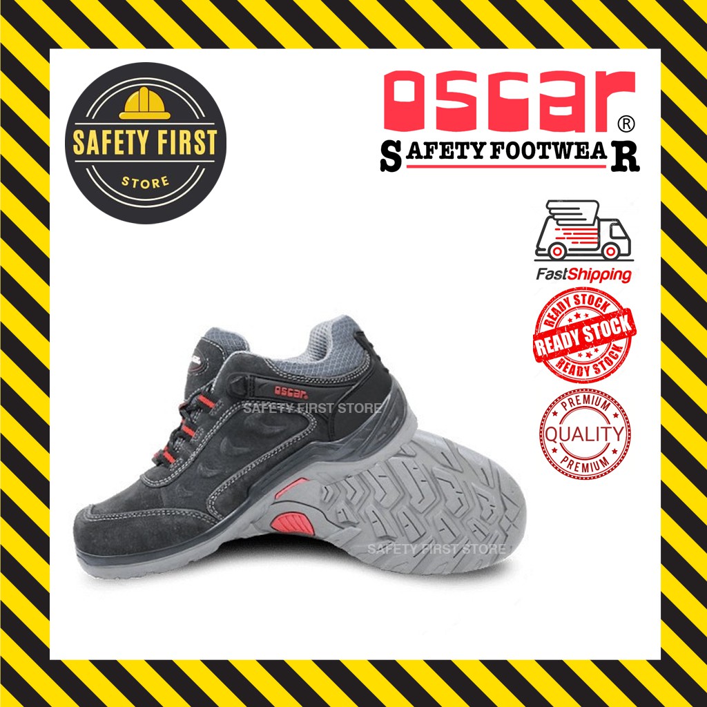 Oscar Safety Shoes Explorer 173 Grey Lace Up Low Cut Shoes Shopee