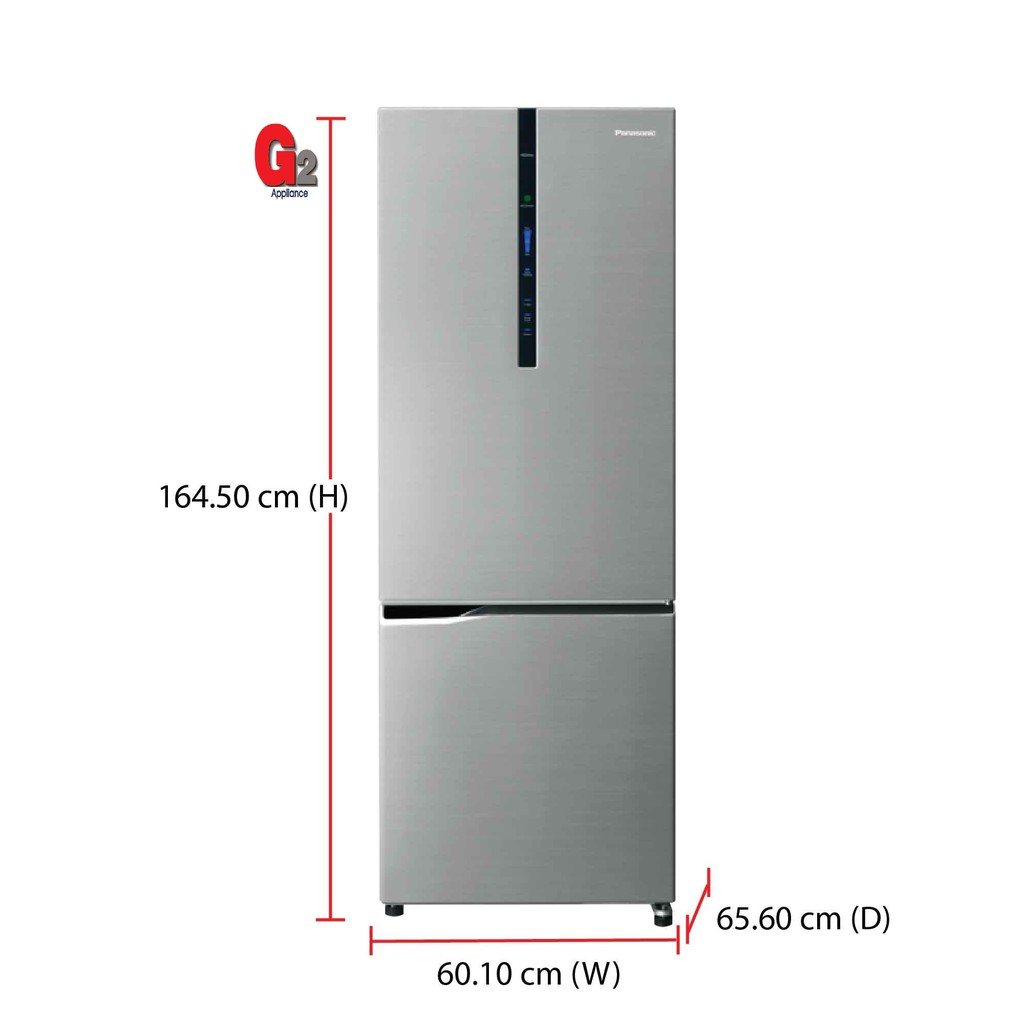Panasonic 322L Bottom Freezer Econavi Inverter Refrigerator NRBV329XS