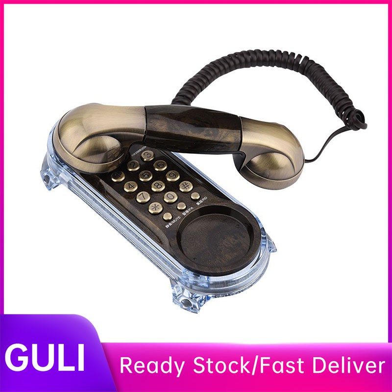 Antique Retro Landline Phone Wall Mounted Corded Telephone Vintage