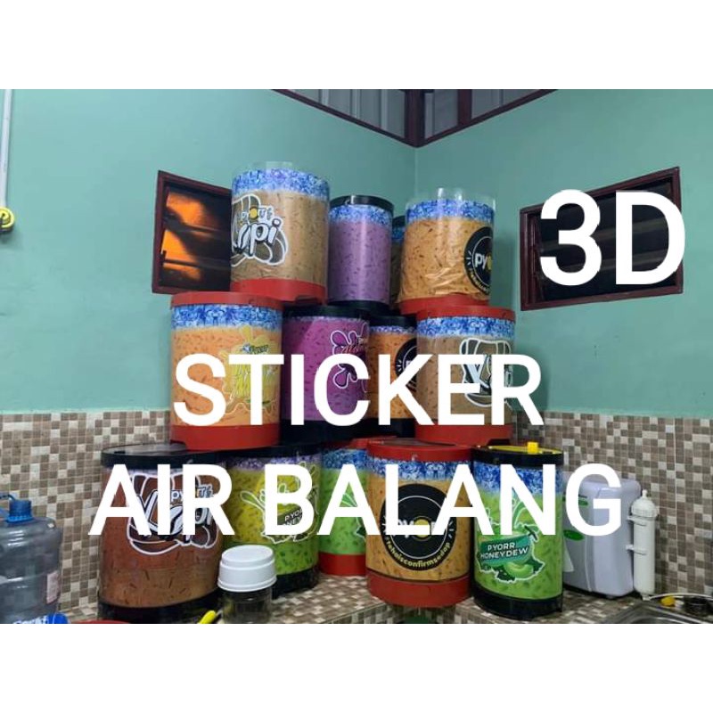 STICKER BALANG AIR 3D / PELEKAT BALANG AIR Shopee Malaysia