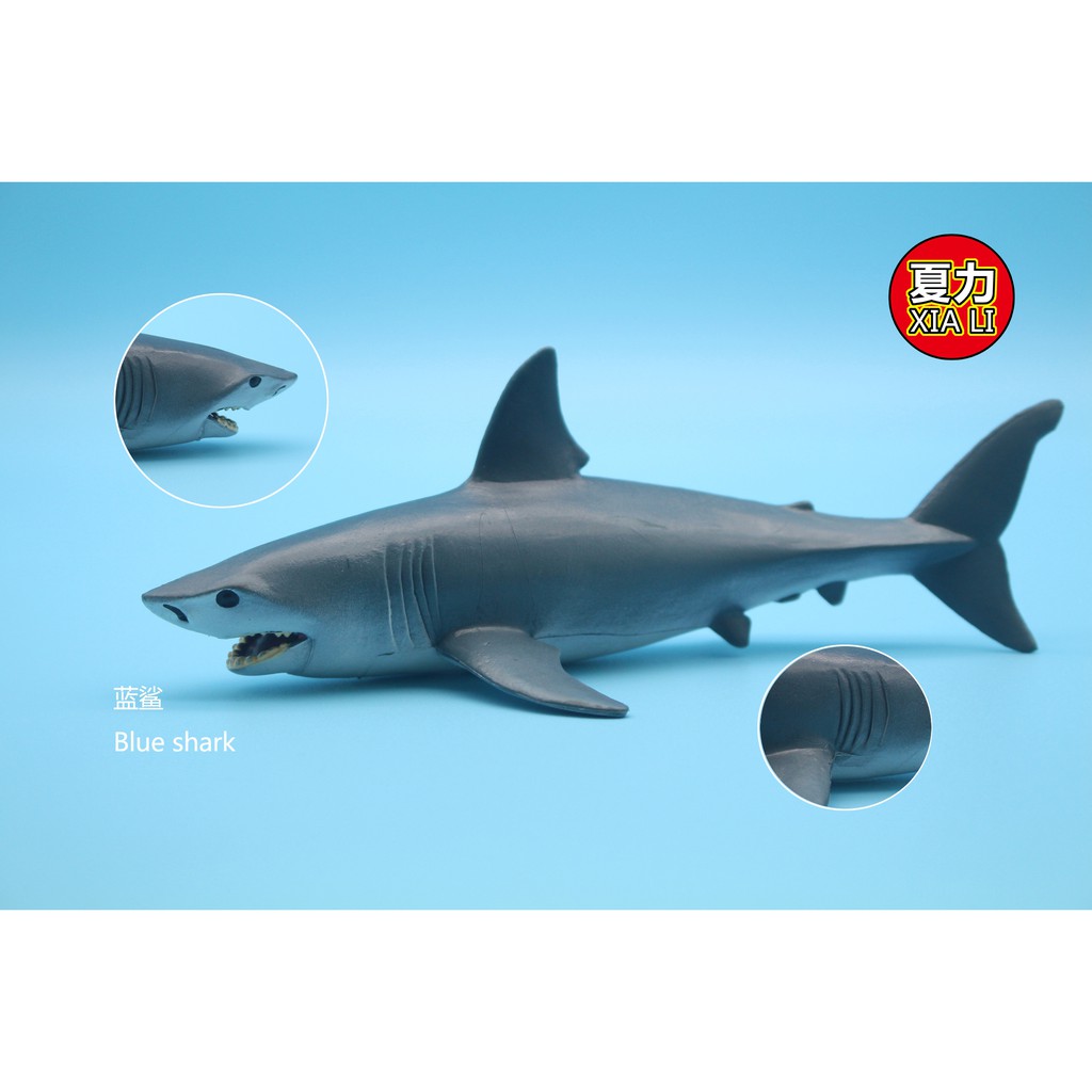 Sea Life Underwater World Blue shark Action Figure Aquarium Ocean