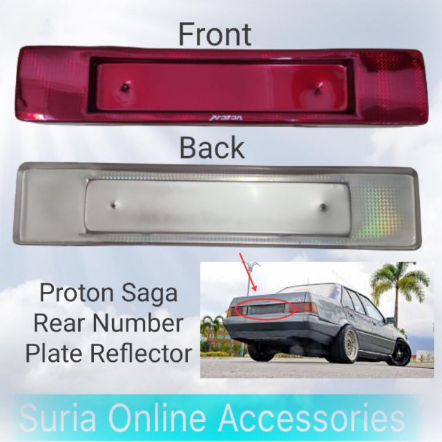 Proton Saga Rear Number Plate Reflector / Rear Bumper Reflector