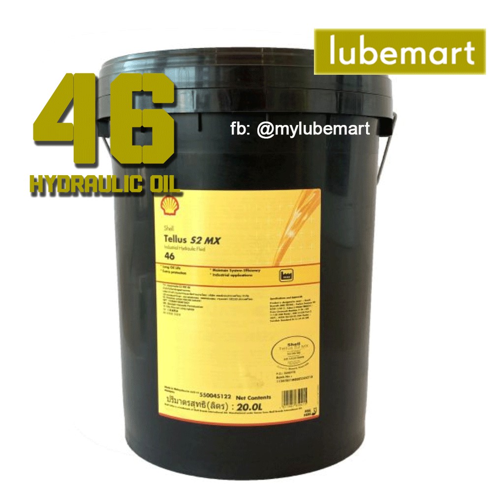 Shell Tellus S2 MX 46 Hydraulic Oil Gallon Pail —, 55 OFF