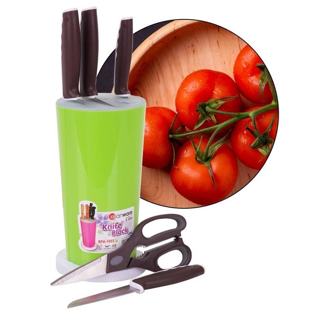 Rouund Knife Block Holder Multifunctional Kitchen Storage Rack Holder