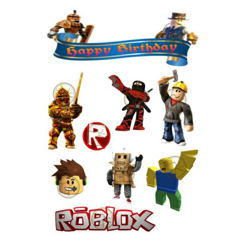 Roblox Cake Topper Shopee Malaysia
