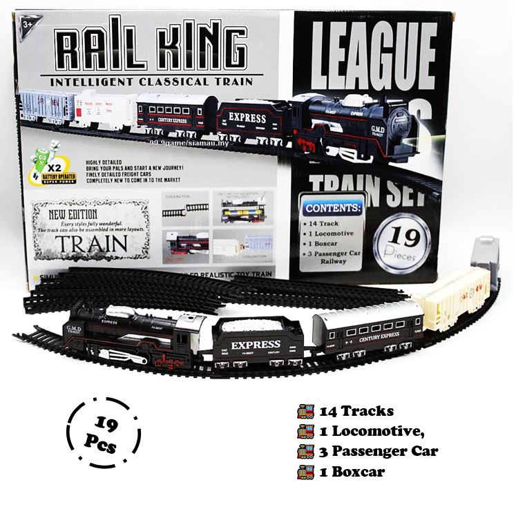 Rail King Electric Classical Train 19 piece, 23 piece& 13piece SET