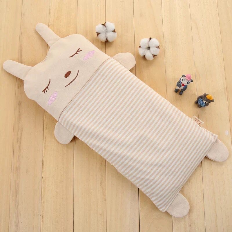 💛D&M💛 Baby Buckwheat Pillows Children Cotton cartoon striped shaped pillows babies infants