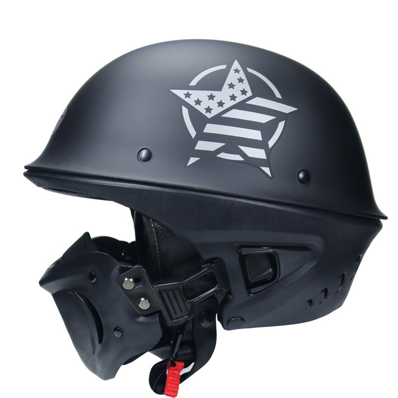 Rogue Harley Motorcycle combination half face Helmet DOA Ghost Airtrix